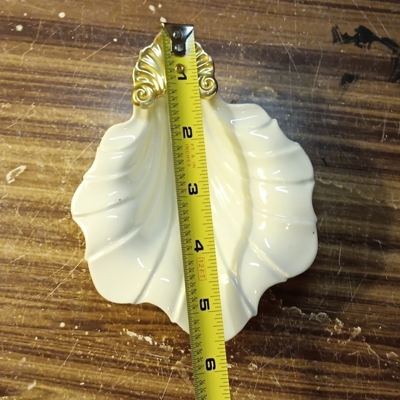 Vintage LenDale Ardalt shell trinket bowl white gold - Picture 3 of 3